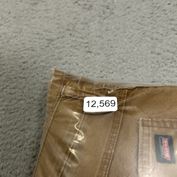 Dickies Pants Mens 38x30 Brown Carpenter Canvas Work Wear Cotton Stretch Adult - Picture 12 of 12